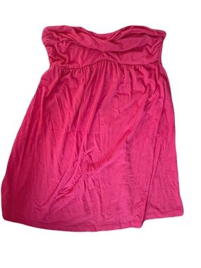 Source Unknown Hot Pink Strapless Tank Dress